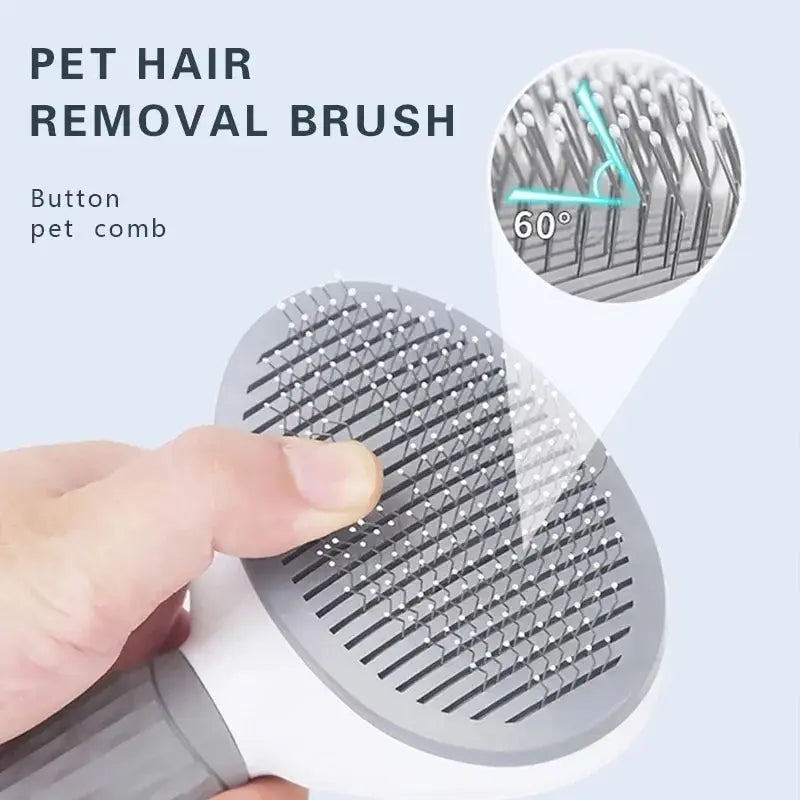 Self-Cleaning Pet Brush for Dogs and Cats – Hair Remover Grooming Comb