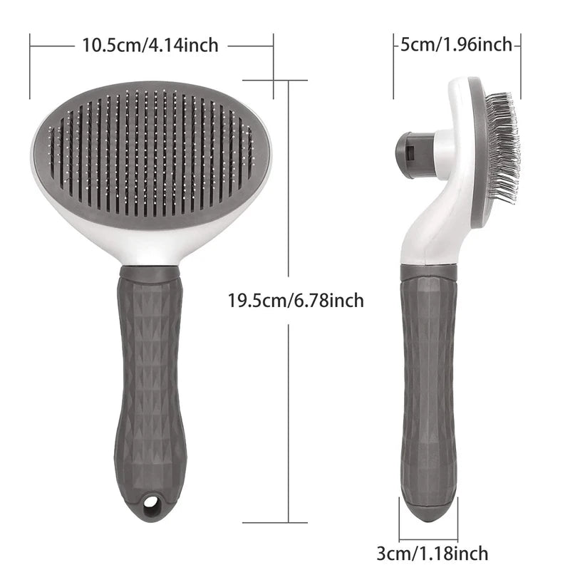Self-Cleaning Pet Brush for Dogs and Cats – Hair Remover Grooming Comb