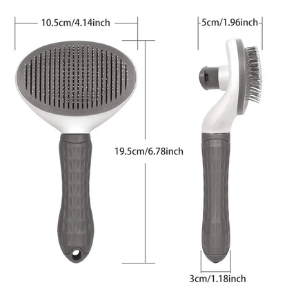 Self-Cleaning Pet Brush for Dogs and Cats – Hair Remover Grooming Comb