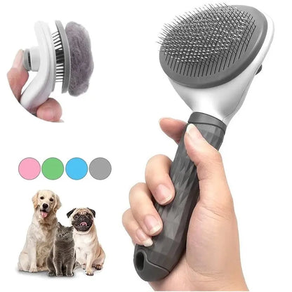 Self-Cleaning Pet Brush for Dogs and Cats – Hair Remover Grooming Comb