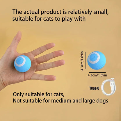 Smart Automatic Rolling Ball for Cats – Rechargeable Interactive Electric Toy